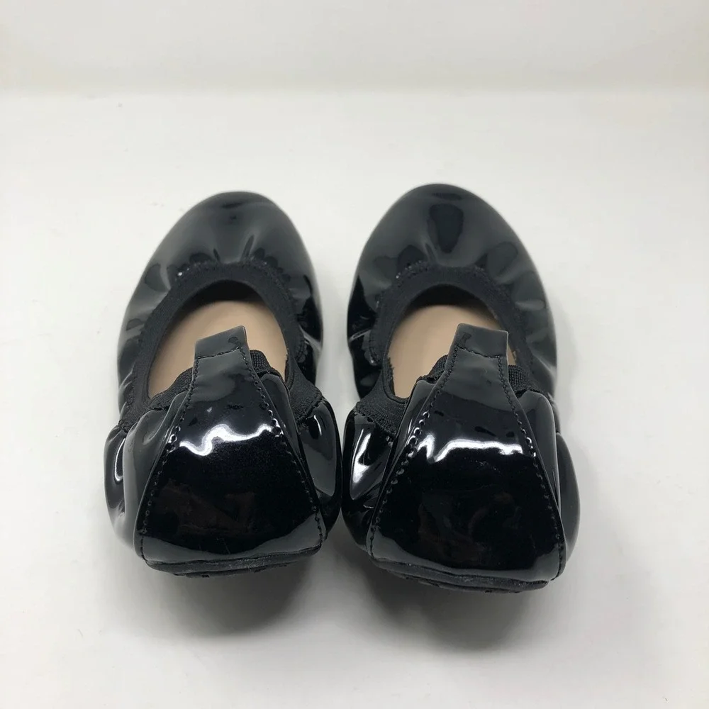 Yosi Samra Miss Samara Ballet Flats Girls Size 3Y Kids Black Patent Leather KSA2